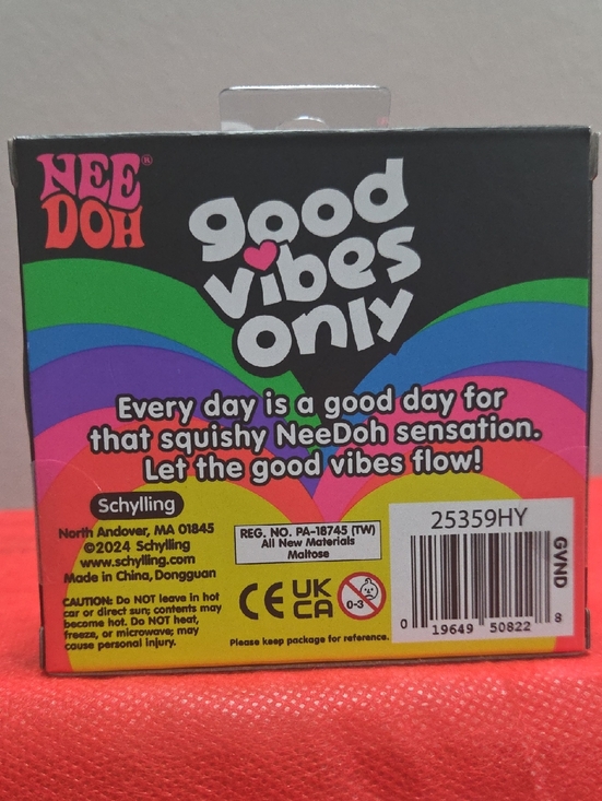 Other | Needoh Good Vibes Only Squishy Toy Multicolor Rainbow Packaging ...